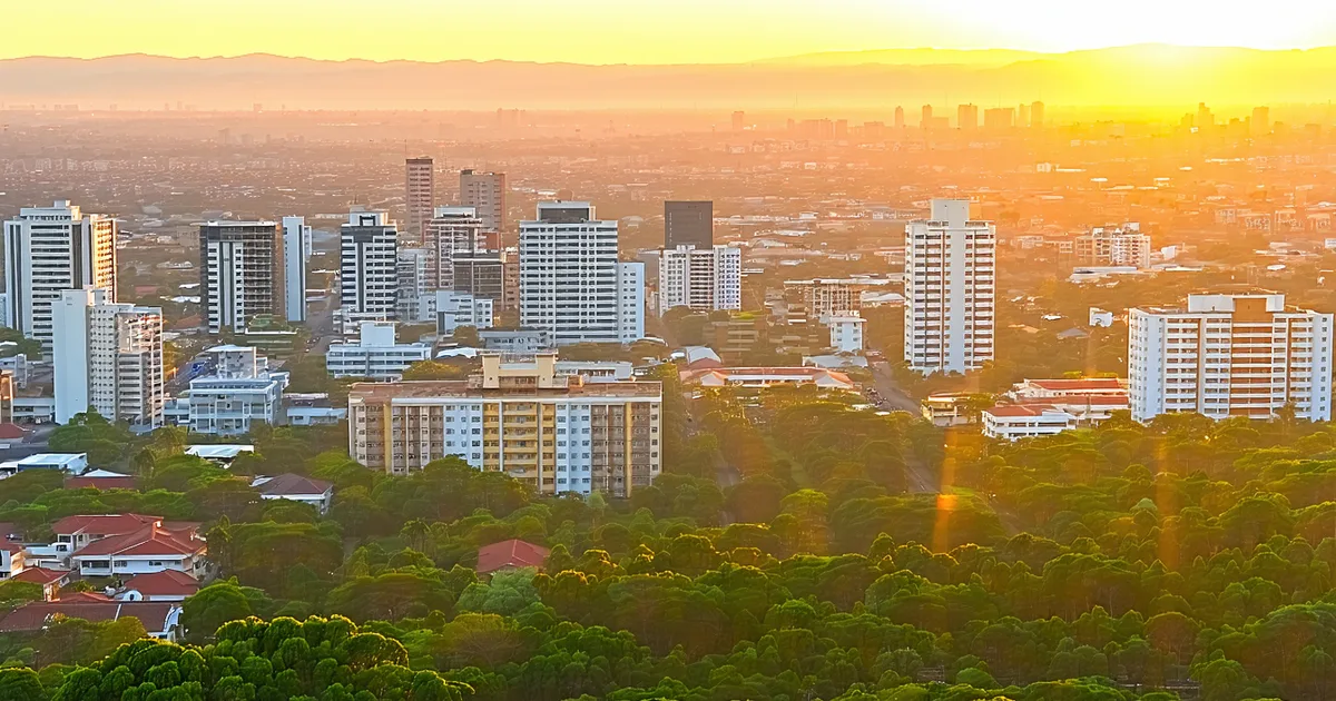 Nairobi cityscape with a mix of urban and residential areas
